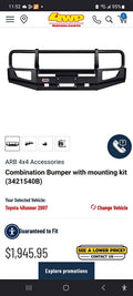ARB winch bumper for 2007 Toyota 4runner