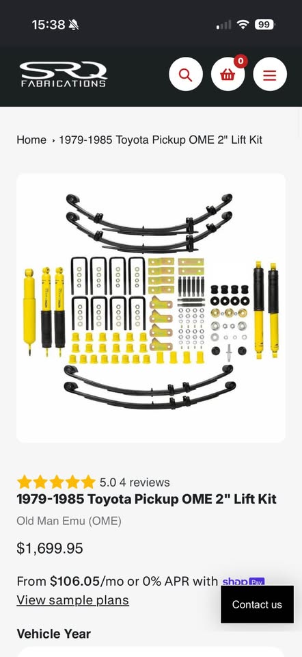 1979-1985 Toyota Pickup Old Man Emu OME 2” Lift Kit – Complete Suspension — photo 3