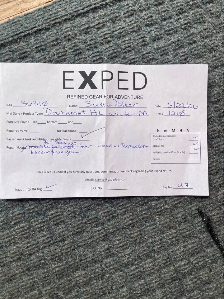 EXPED DOWNMAT HL WINTER M SLEEPING PAD in Boulder, CO (photo 4) — photo 4