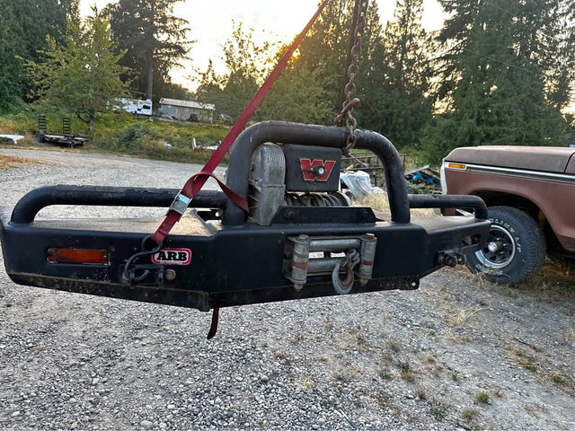 YJ ARB winch Bumper W/ Warn 8274 winch in Snohomish, WA (photo 1)