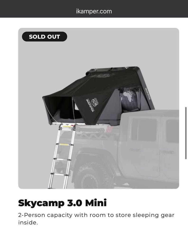 iKamper Skycamp Mini 3.0 + Insulation Liner + Bracket Locks in Hawthorne, CA (photo 7) — photo 7