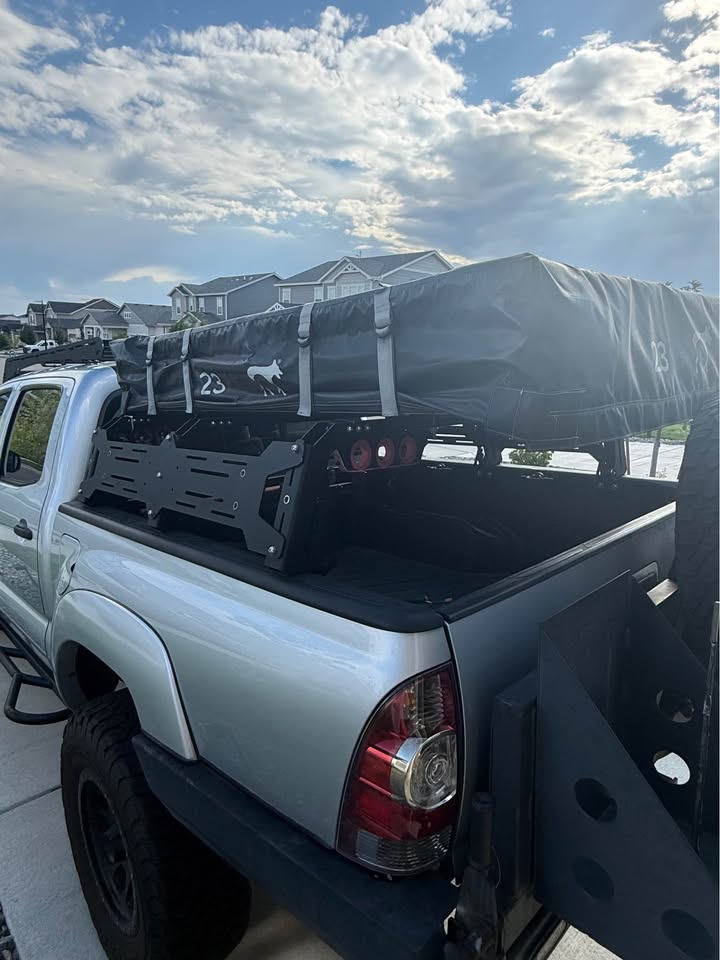 23Zero Breezeway 62 RTT & upTOP Overland TRUSS Mid-Height Bed Rack | 2nd-3rd Gen Tacoma (5' Bed) in Denver, CO (photo 3) — photo 3