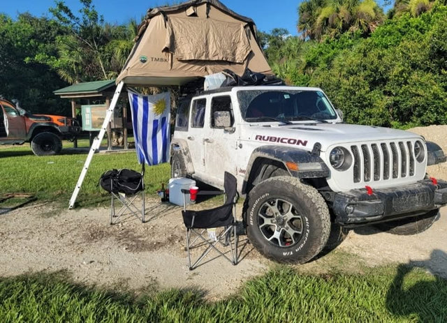 Rooftop Tent TMBK + Roam Awning + Roof Rack – Jeep Rubicon — photo 2