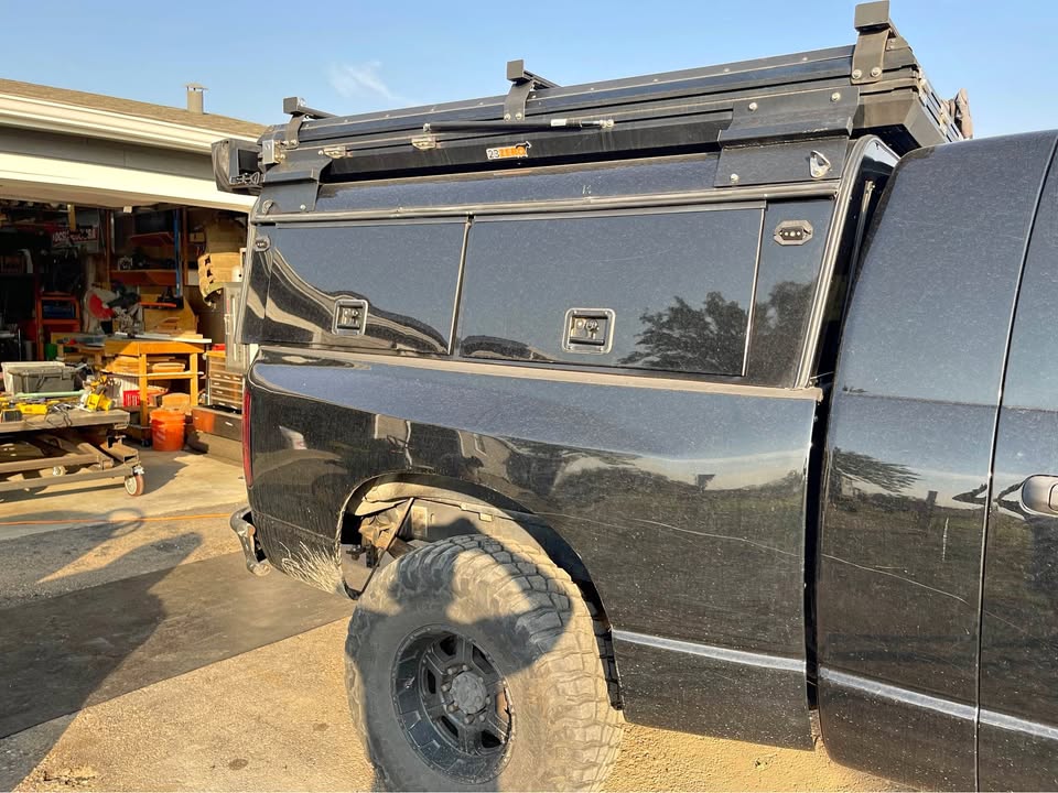 3rd gen dodge bed, topper and tent in Dacono, CO (photo 1)