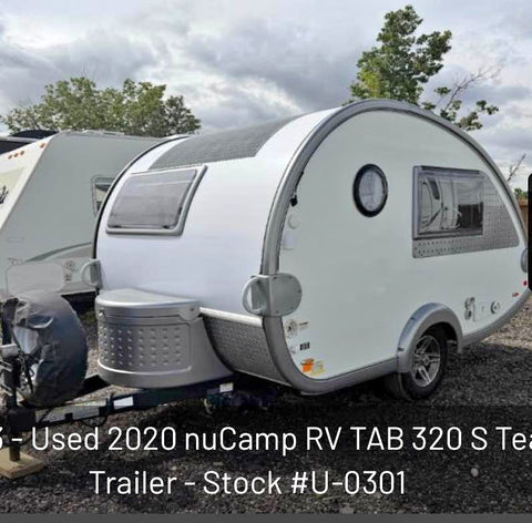 Used 2020 nuCamp TAB 320 S
Teardrop Trailer Stock # U-0301 Henderson, CO