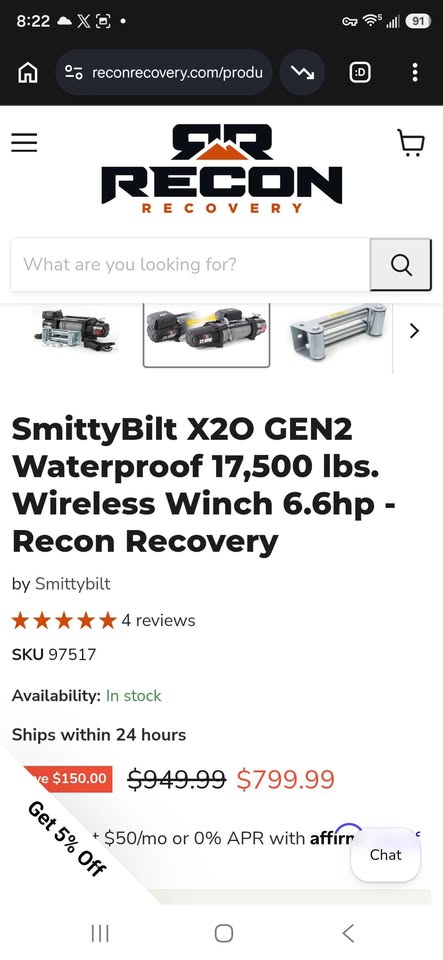 Smittybilt X20 Gen 2 15,500lb winch in Dallas, TX (photo 9) — photo 9