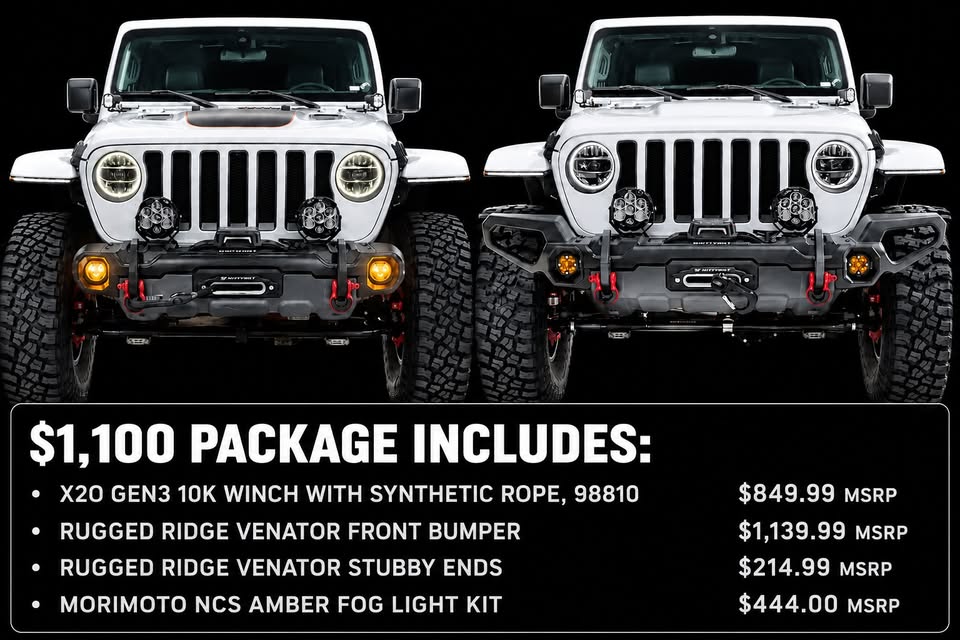 Bumper + Winch + LED fog light package in Saratoga Springs, UT (photo 2) — photo 2
