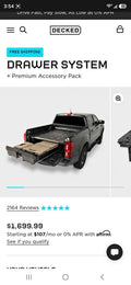 DECKED Drawer System + Premium Accessory Pack. 2025 tacoma short bed