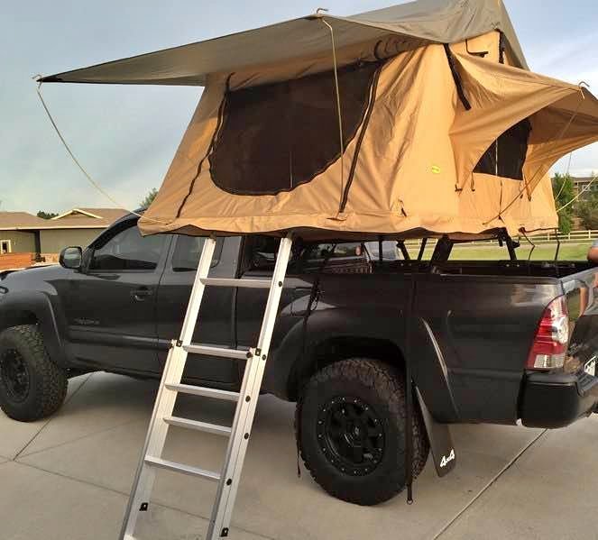 Smittybilt Roof Top Tent with Tacoma bed rack cross bars in Portland, OR (photo 1) — photo 1