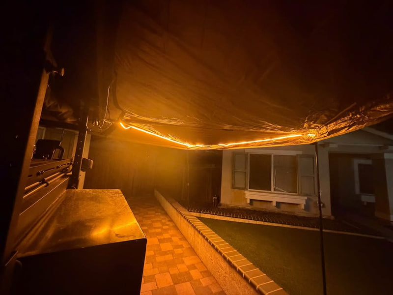Rhino Rack 270 Awning with built in dual LED lighting (white and/or amber) and all Walls in Winchester, CA (photo 8) — photo 8