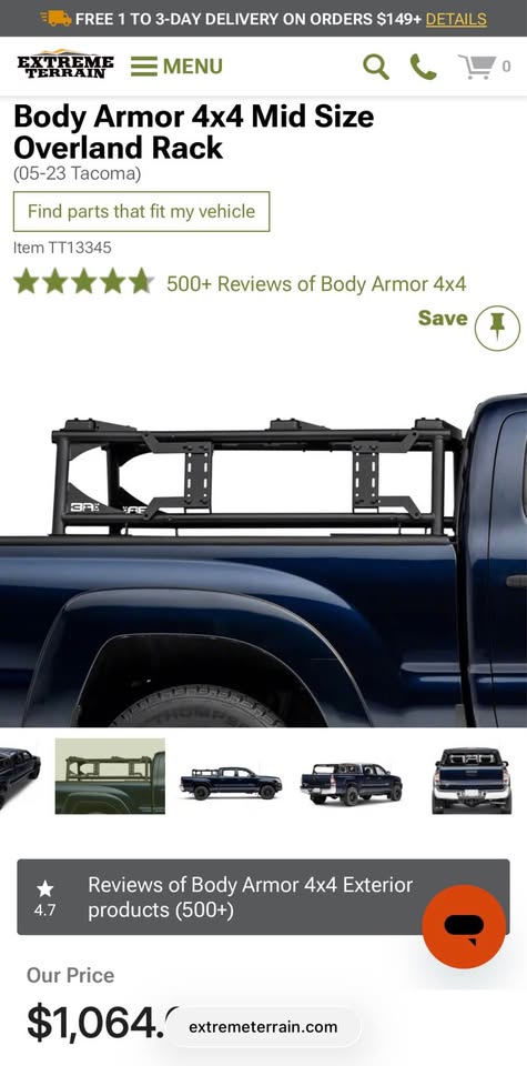 Roam Vagabond RTT w/annex & Body Armor Universal Mid-Size Overland Rack in Mesa, AZ (photo 6) — photo 6