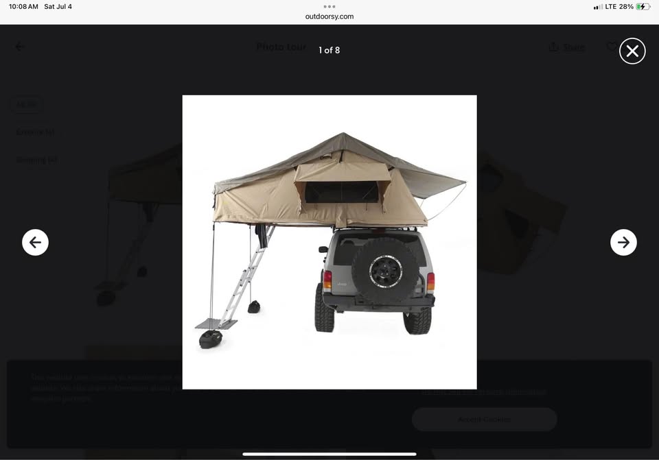 Smittybilt XL 3-4 person rooftop tent in Fairfield, CA (photo 2)