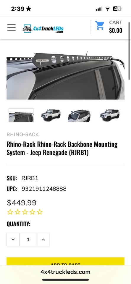 Rhino Rack Backbone roof rail system (photo 4) — photo 4