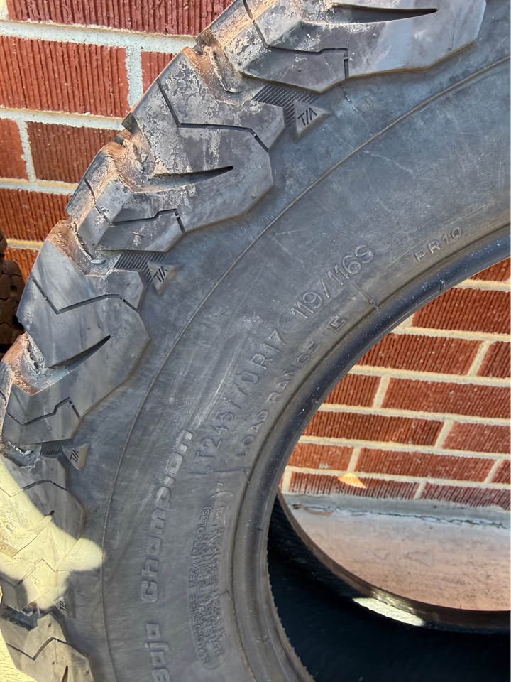 LT245/70R17/10 - BFGoodrich All-Terrain T/A KO2 in Broomfield, CO (photo 7)
