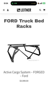 Leitner Designs Ford Active Cargo System Truck Bed Rack with accessories in Colorado Springs, CO (photo 2)