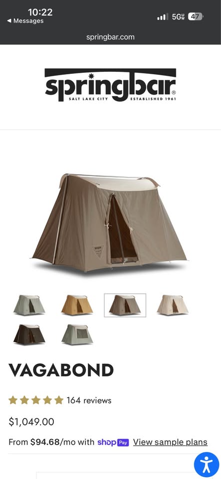 8x10 Springbar Tent NEW in Salt Lake City, UT (photo 2)
