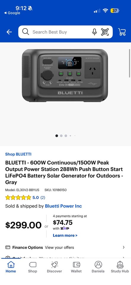 Power station Bluetti elite 30 in San Antonio, TX (photo 3) — photo 3