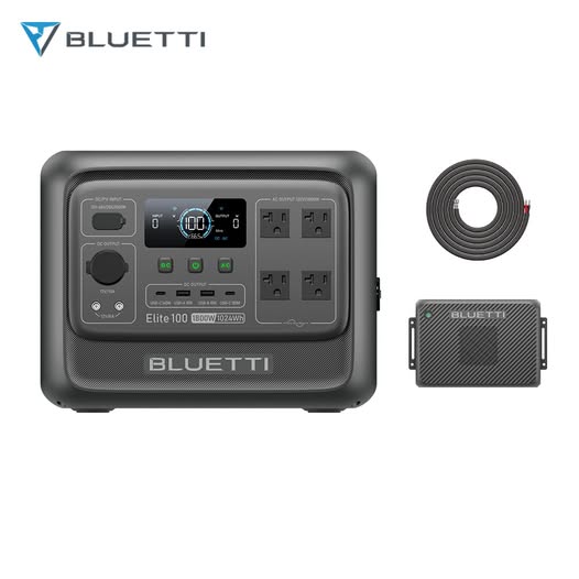 Bluetti Elite 100 V2 1024wh + Charger 2 1200w Alternator Charger For Vanlife in  (photo 1) — photo 1