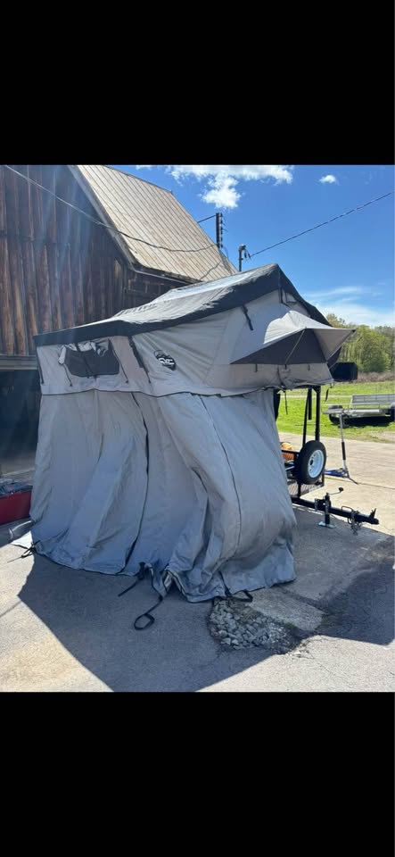 CVT Rooftop Tent on Carry-On Utility Trailer in Middleville, NY (photo 6) — photo 6