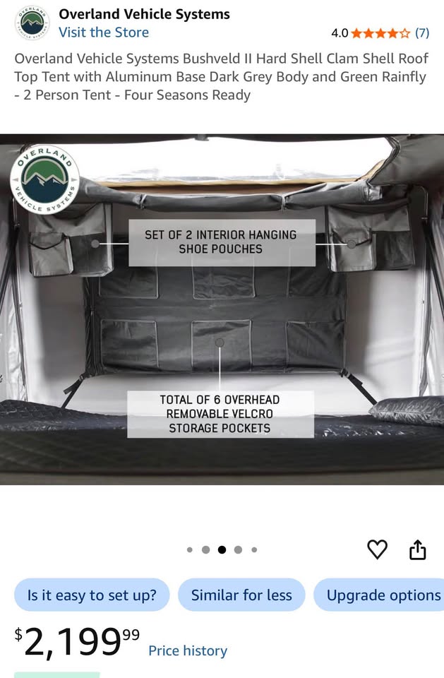 OVS Bushveld 2 Hard Shell Rooftop Tent in Coeur D'Alene, ID (photo 9) — photo 9