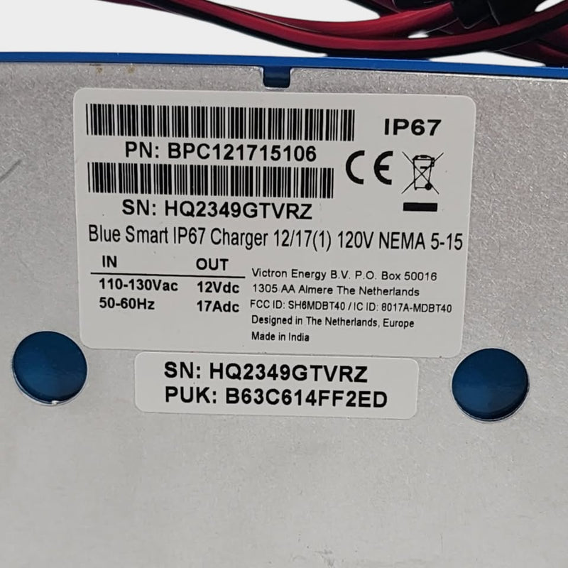 Victron Bpc121715106 Blue Smart Ip67 Battery Charger 12 Volt 17 Amp Waterproof (photo 7) — photo 7