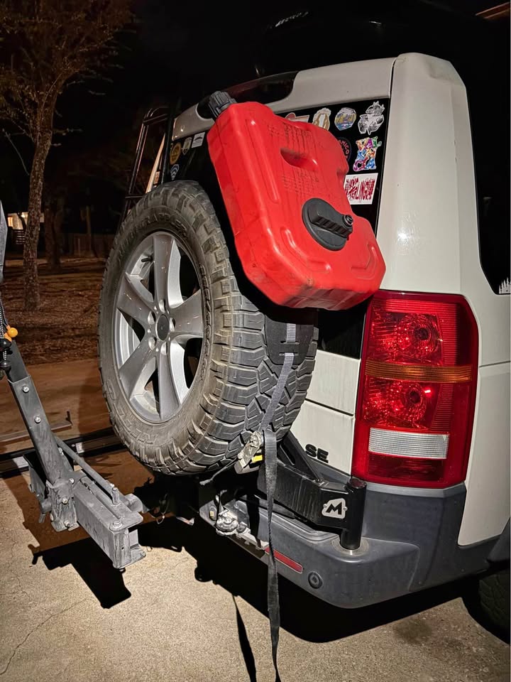 Rotopax Style Gas Tank & Spare Tire Mount in Leander, TX (photo 1) — photo 1