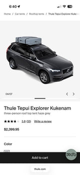 Thule Tepui Car Tent in Denver, CO (photo 6)