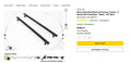 Rhino-Rack Vortex Roof Rack for Tracks - Aluminum - Black - Qty 2