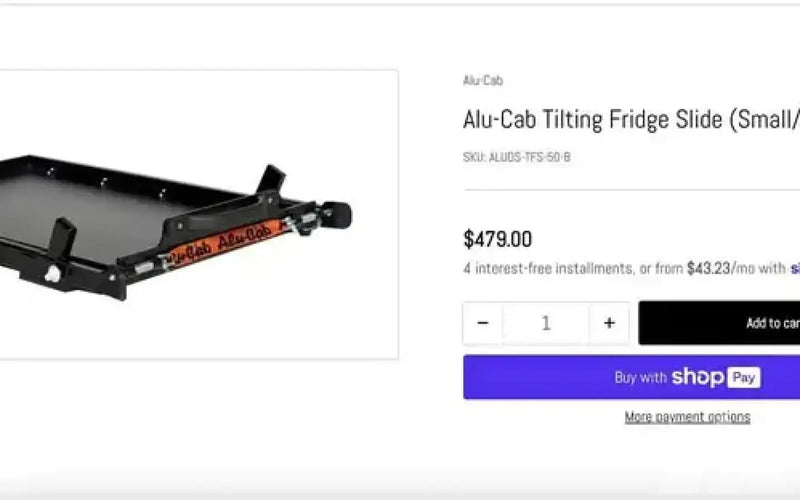 Alu-Cab Tilting Fridge Slide — used fridge slides for sale (photo 5) — photo 5