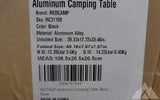 Aluminum Camping Table — new camp furniture for sale (photo 3)