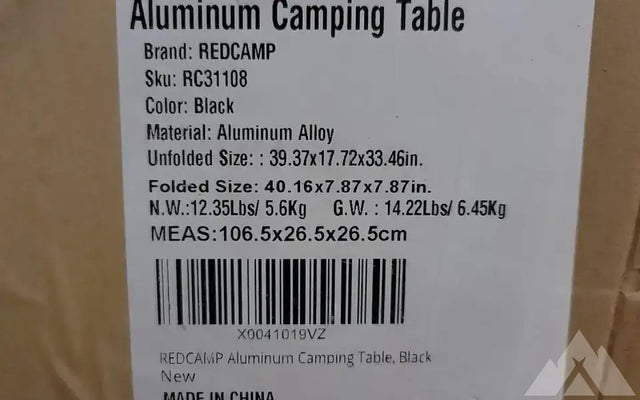 Aluminum Camping Table — photo 3