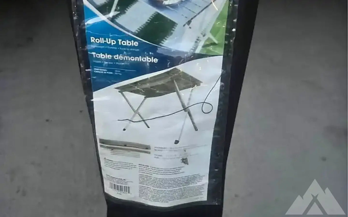 Aluminum camping table — used camp furniture for sale