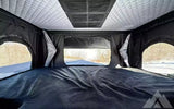 ALUMINUM HARDSHELL VERTICAL ROOFTOP TENT + DRIVER — used rooftop tents for sale (photo 2)