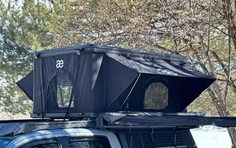 ALUMINUM HARDSHELL VERTICAL ROOFTOP TENT + DRIVER