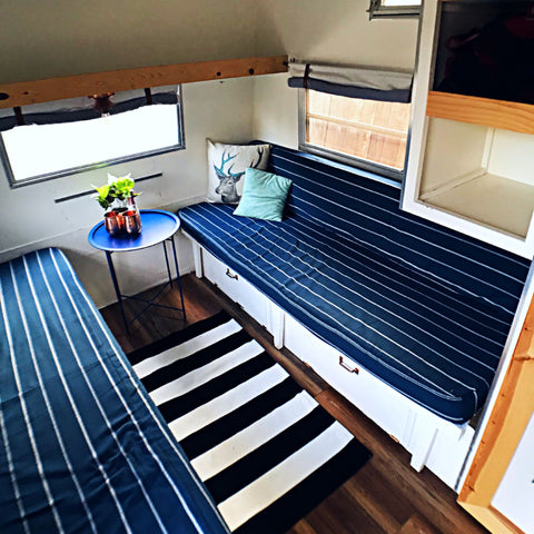 Adventure awaits in "Fern" the vintage Shasta Compact overland rental