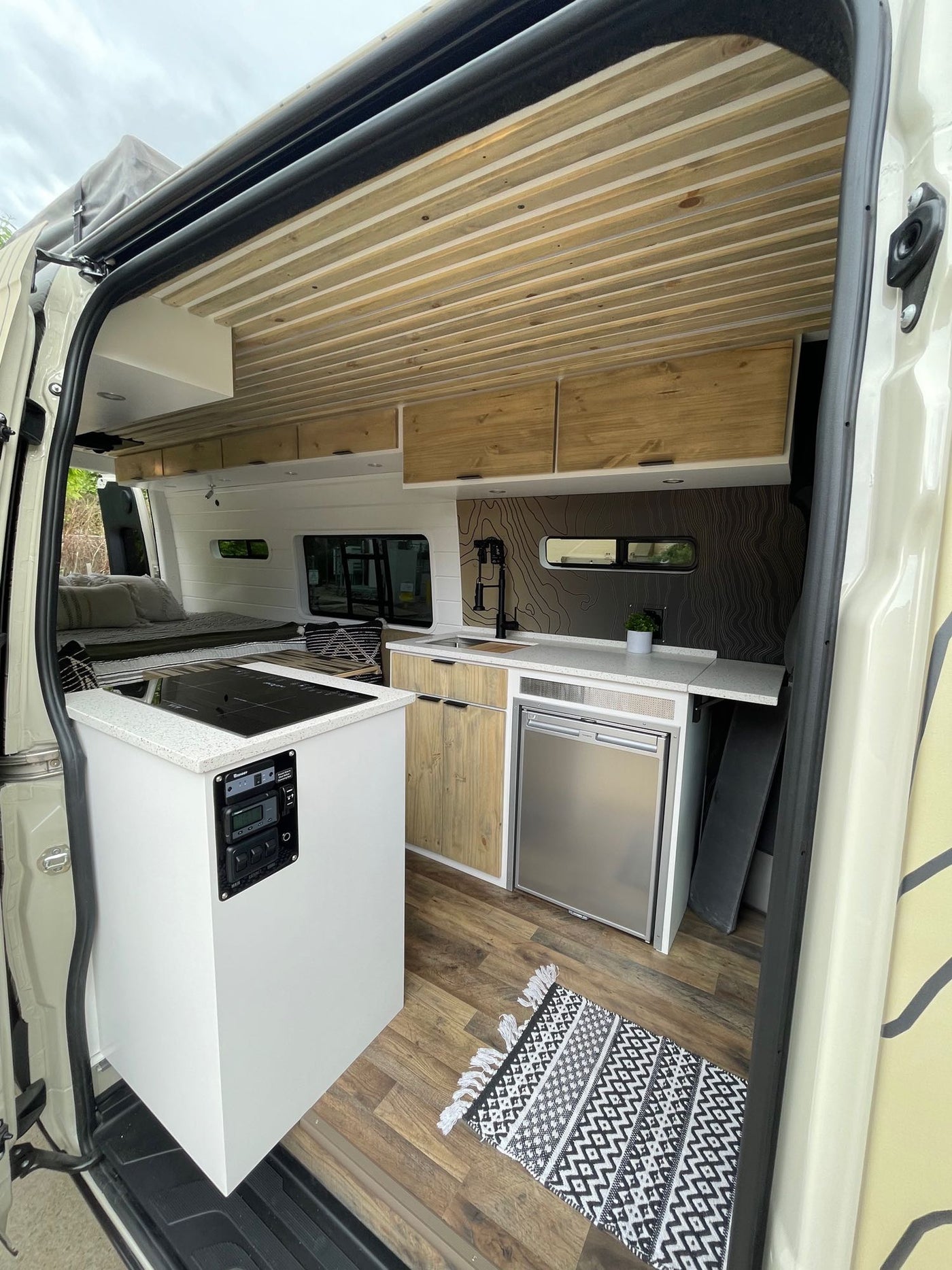  modern custom van interior with kitchen — photo 2