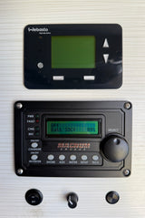 RV rental control panel: Webasto heater, Magnum Energy inverter/charger (89% Batt SOC), and other utility switches.