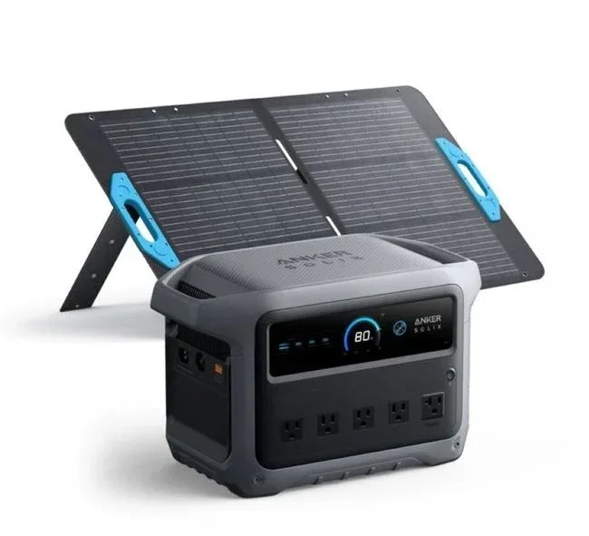 Anker SOLIX C1000 Gen2 Portable Solar Generator with Anker 100W Portable Solar Panel — photo 1
