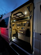 Luxury Mercedes Coach | Massage Chairs & Bathroom