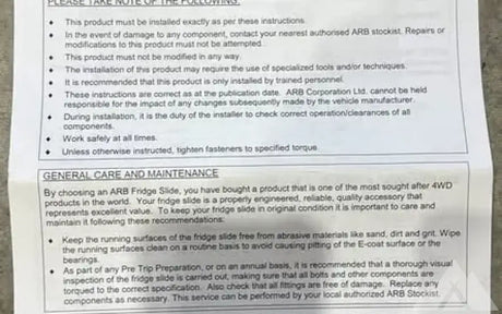 ARB refrigerator/freezer slide — new fridge slides for sale (photo 5)