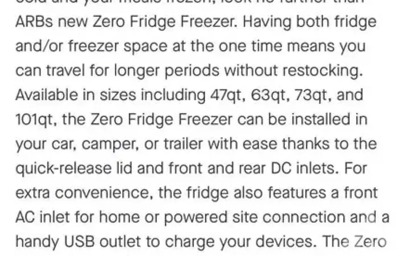 ARB ZERO 96L 106QT Dual Zone Fridge/Freezer 12v 24 — new coolers & fridges for sale (photo 5)