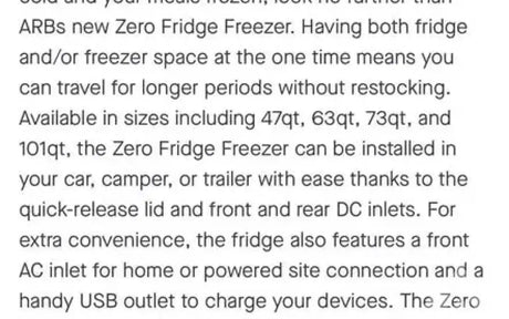 ARB ZERO 96L 106QT Dual Zone Fridge/Freezer 12v 24 — new coolers & fridges for sale (photo 5)