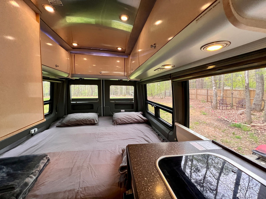  ideal for travel.|RV rental dashboard: Kenwood Apple CarPlay stereo displaying apps