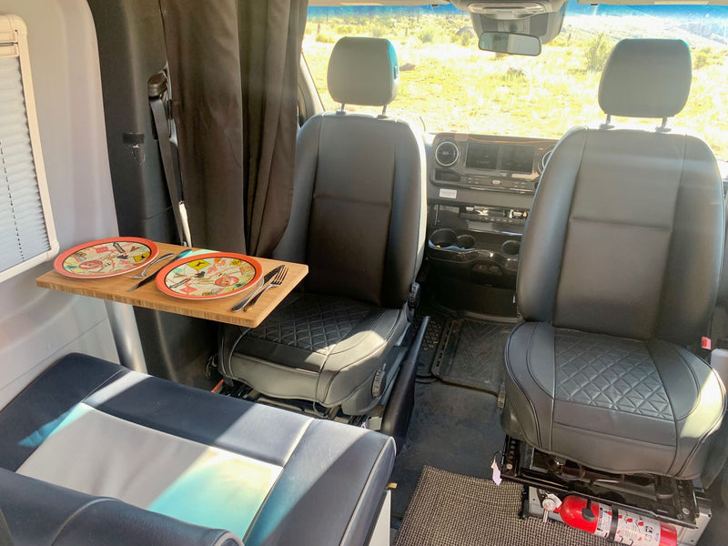  and stylish overhead storage.|Bright RV rental kitchen with Mr. Coffee — photo 10