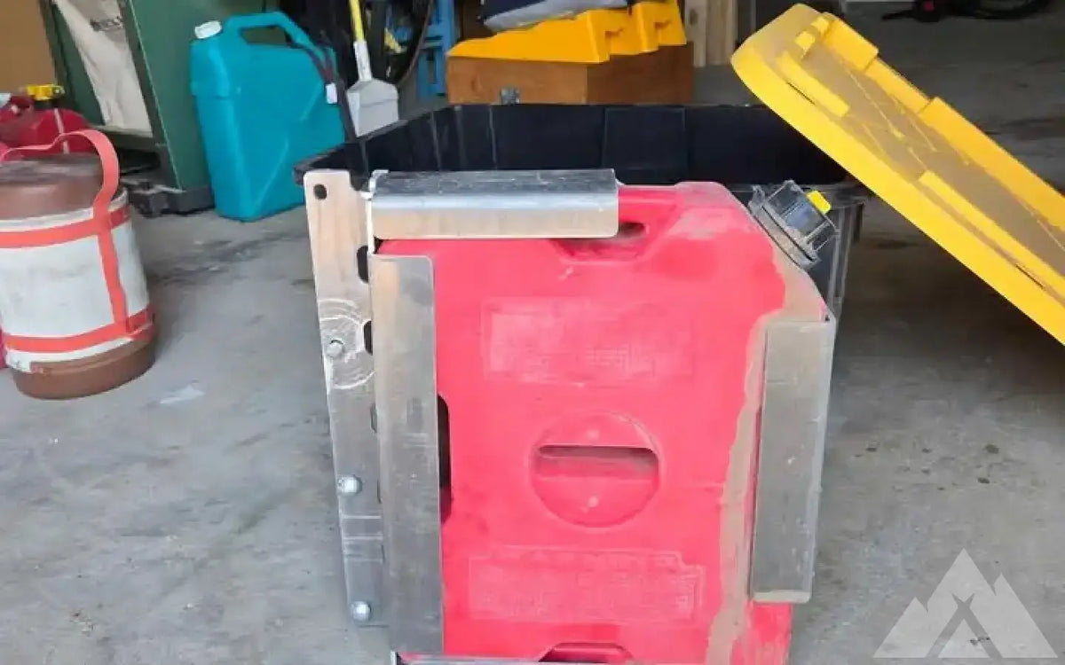 AT Overland Rotopax Holder and GEN 2 Rotopax — used water & fuel storage for sale