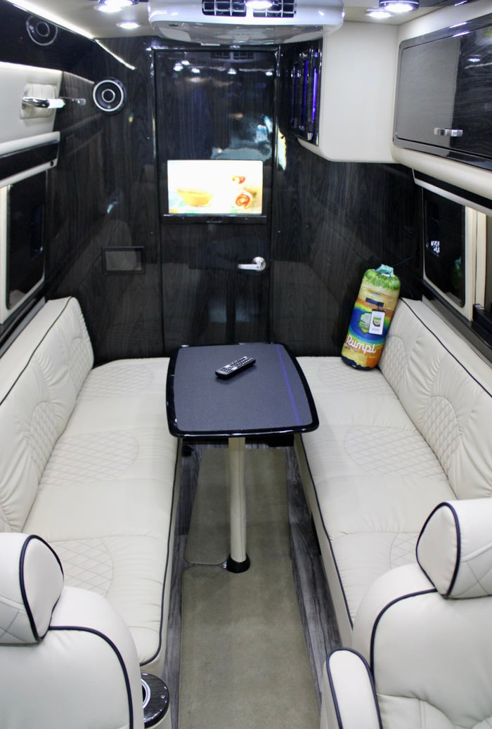  controlling interior and awning lights for a comfortable journey.|Inside an RV rental: control panel for lights