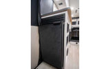 Enjoy convenient amenities in this RV rental! Features a compact refrigerator and sleek cabinetry for comfortable travel.