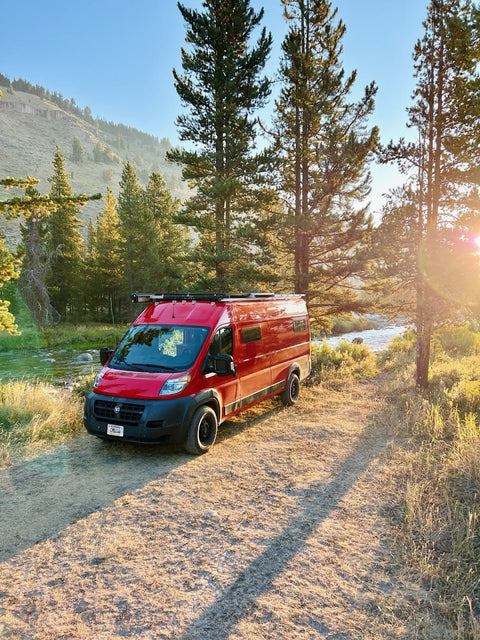 Explore with Ahi the big red van! 2018 Promaster - seats 4! overland rental