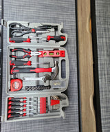 Keep your RV rental ready with this essential tool kit: screwdrivers, pliers, hammer, level, and tape measure for repairs.