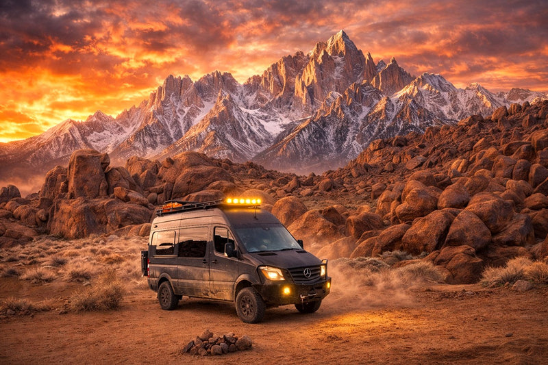  and inflatable front mattresses.|This rugged off-road Mercedes Sprinter van — photo 3